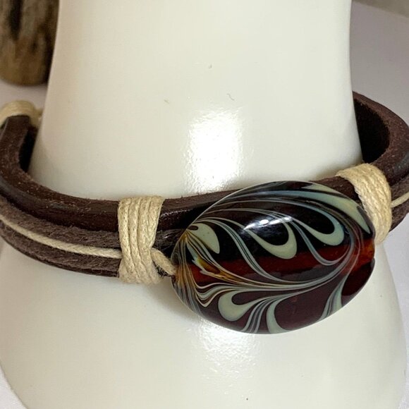 8 pc Boho Bohemian Bracelet Lot - Bangles Wraps and more - Picture 2 of 12